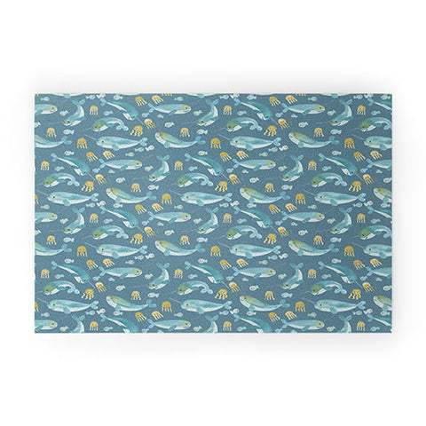 Dash and Ash Jelly Narwhal Welcome Mat