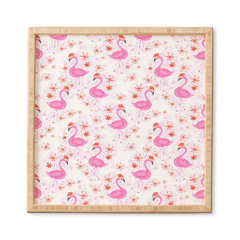 Dash and Ash Jolly Flamingo Framed Wall Art
