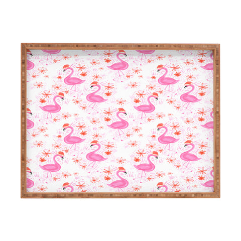 Dash and Ash Jolly Flamingo Rectangular Tray