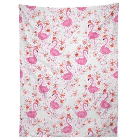 Dash and Ash Jolly Flamingo Tapestry