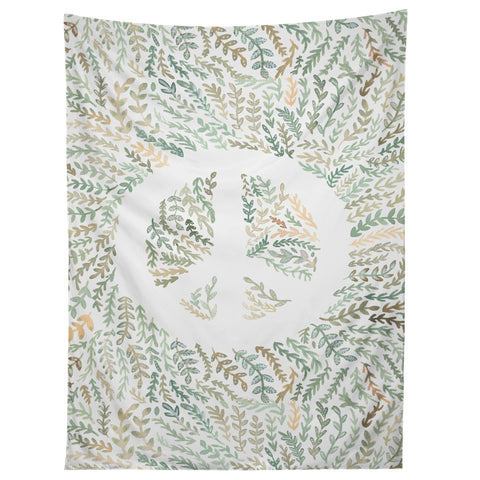 Dash and Ash Leaf Peace Tapestry