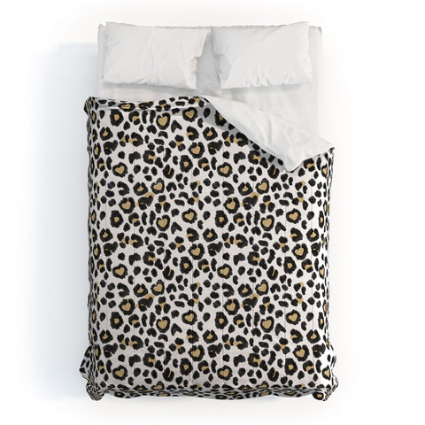 Dash and Ash Leopard Heart Comforter