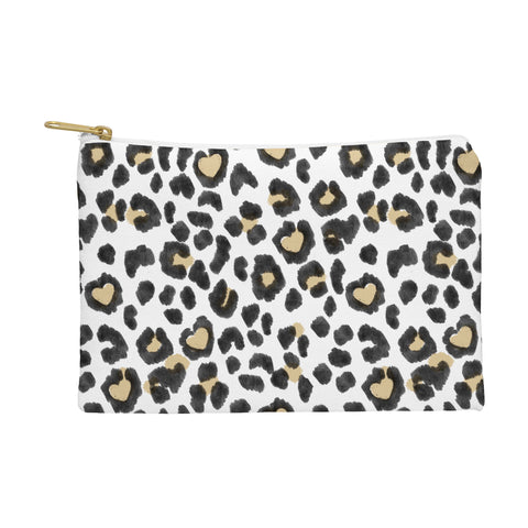 Dash and Ash Leopard Heart Pouch
