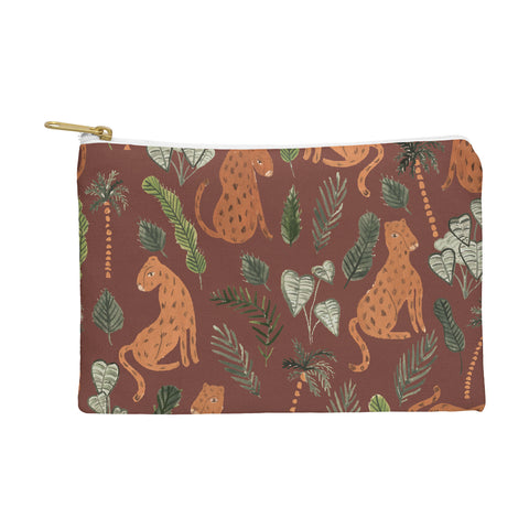 Dash and Ash Leopards and Plants Pouch