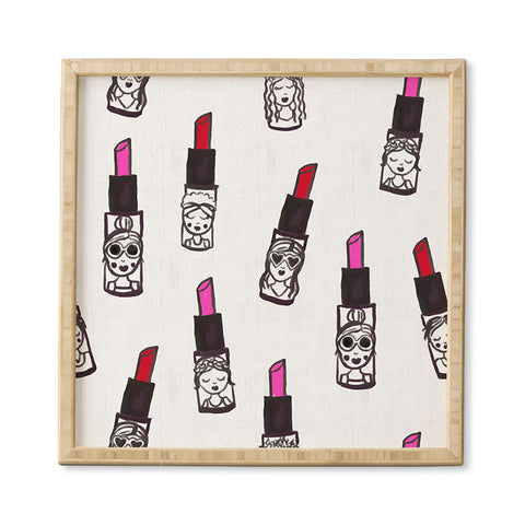 Dash and Ash Lipstick Attack Framed Wall Art