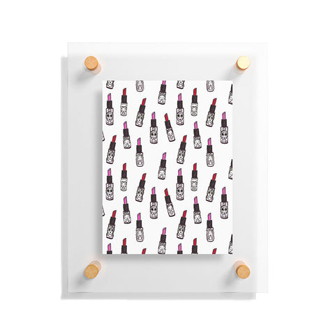 Dash and Ash Lipstick Attack Floating Acrylic Print