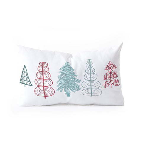 Dash and Ash Me Oh My Trees Oblong Throw Pillow