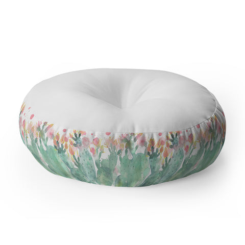 Dash and Ash Messy cactus Floor Pillow Round