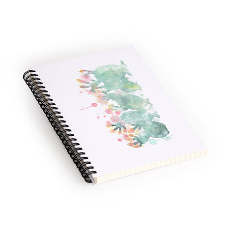 Dash and Ash Messy cactus Spiral Notebook