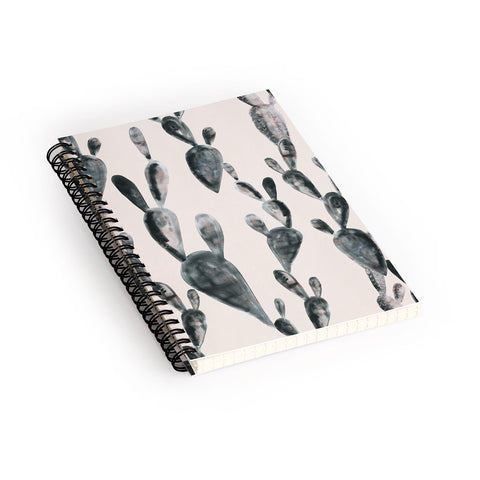 Dash and Ash Midnight Cacti Spiral Notebook