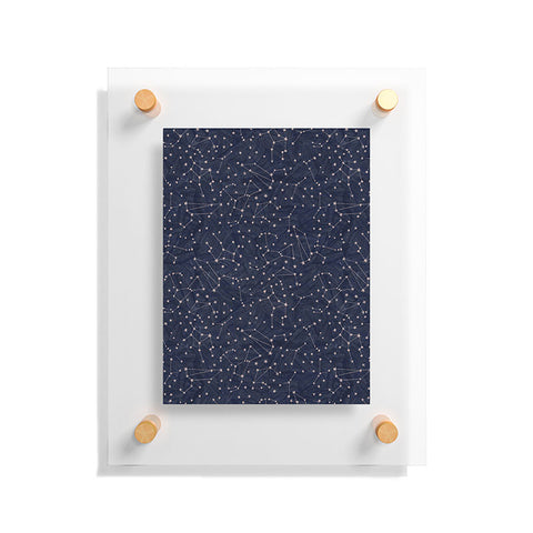 Dash and Ash Nights Sky in Navy Floating Acrylic Print