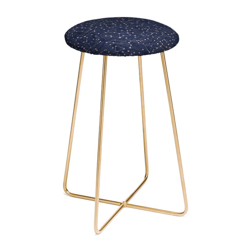 Dash and Ash Nights Sky in Navy Counter Stool