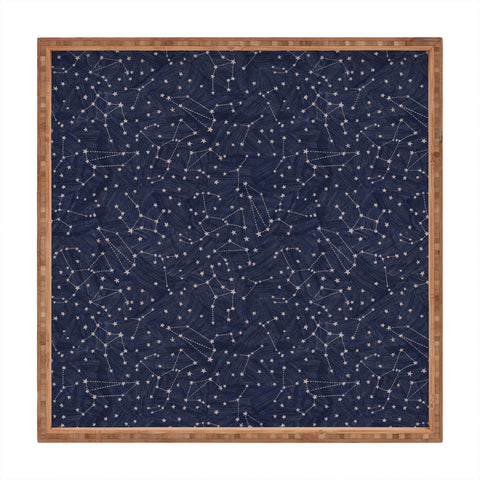 Dash and Ash Nights Sky in Navy Square Tray