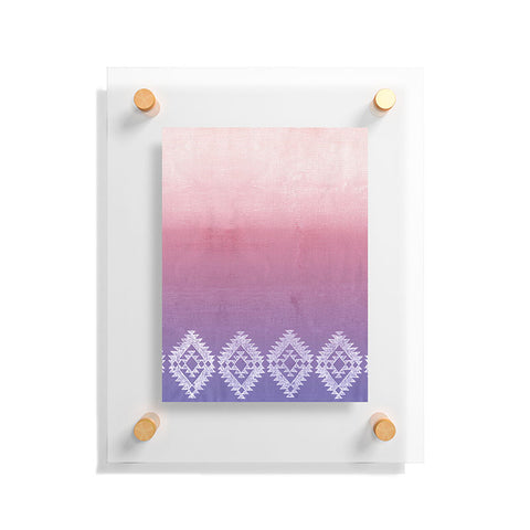 Dash and Ash ombre heart love Floating Acrylic Print