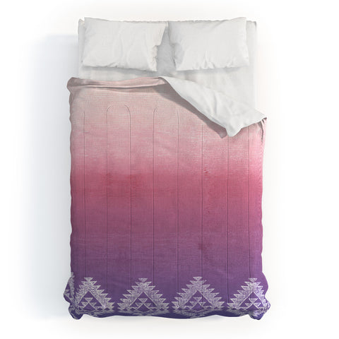 Dash and Ash ombre heart love Comforter