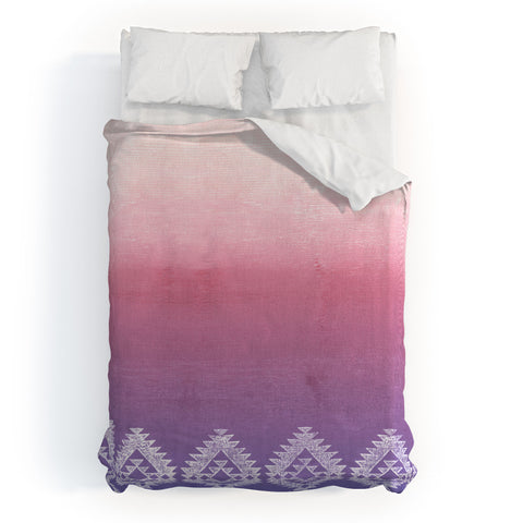 Dash and Ash ombre heart love Duvet Cover