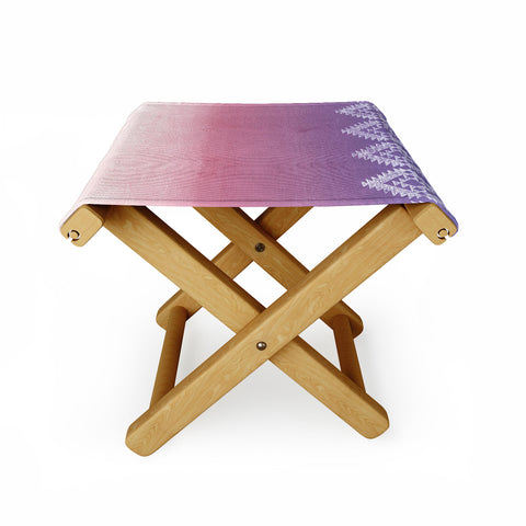 Dash and Ash ombre heart love Folding Stool