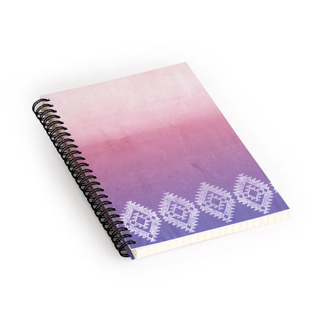 Dash and Ash ombre heart love Spiral Notebook
