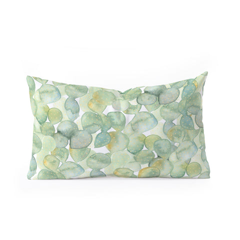 Dash and Ash Paddle Cactus Oblong Throw Pillow