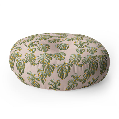 Dash and Ash Palm Oasis Floor Pillow Round