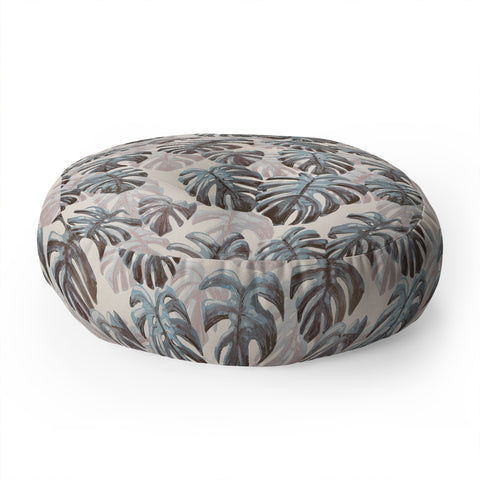Dash and Ash Palm Springs Blues Floor Pillow Round