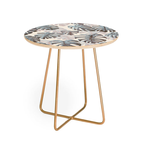 Dash and Ash Palm Springs Blues Round Side Table