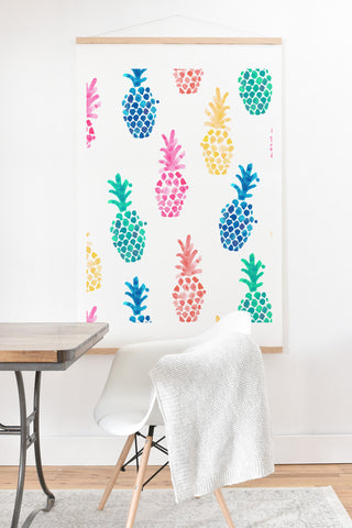 Dash and Ash Pineapple Paradise Art Print And Hanger