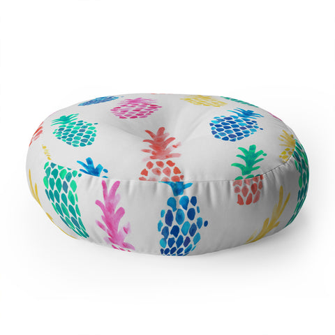 Dash and Ash Pineapple Paradise Floor Pillow Round