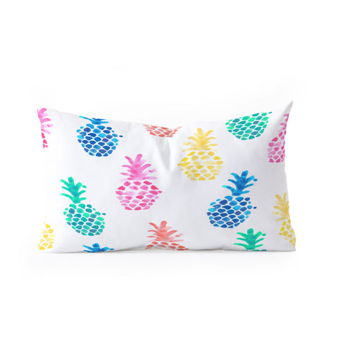 Dash and Ash Pineapple Paradise Oblong Throw Pillow