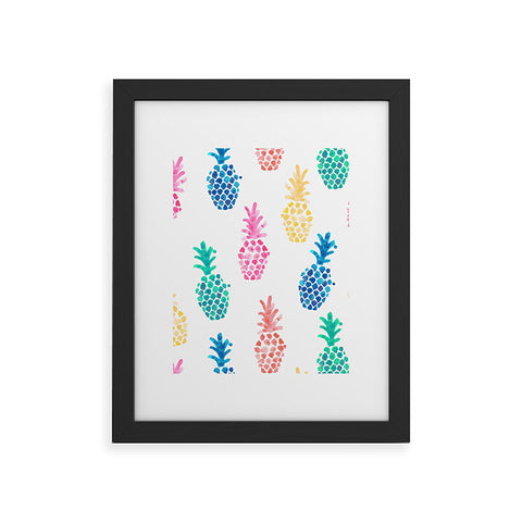Dash and Ash Pineapple Paradise Framed Art Print