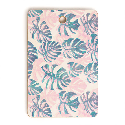 Dash and Ash Pinky Palms Cutting Board Rectangle