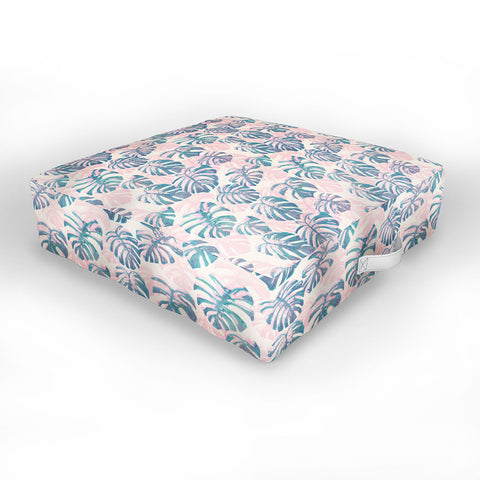 Dash and Ash Pinky Palms Outdoor Floor Cushion