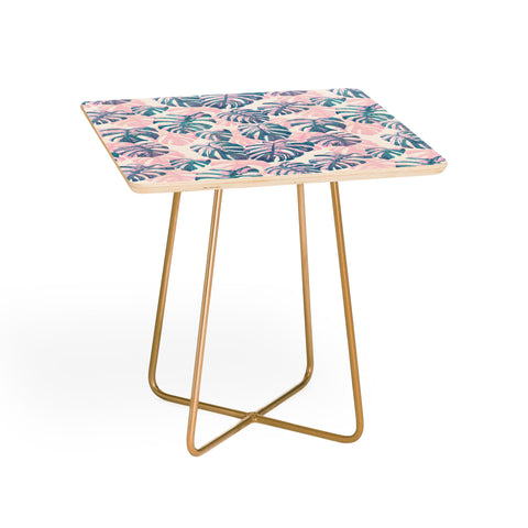 Dash and Ash Pinky Palms Side Table