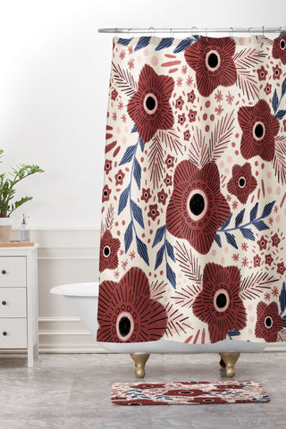 Dash and Ash Renew 2 Shower Curtain And Mat