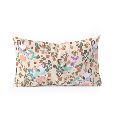 Dash and Ash Self Care Mermaids Oblong Throw Pillow