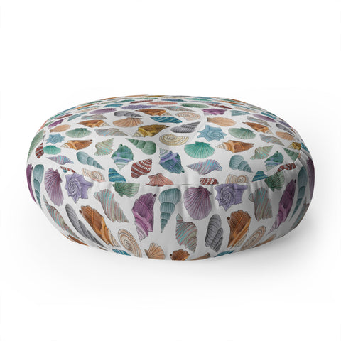 Dash and Ash Shells Floor Pillow Round