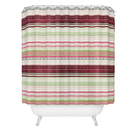 Dash and Ash Southwest Christmas Shower Curtain