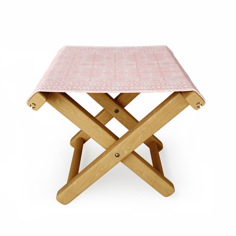 Dash and Ash Stars Above in Coral Folding Stool