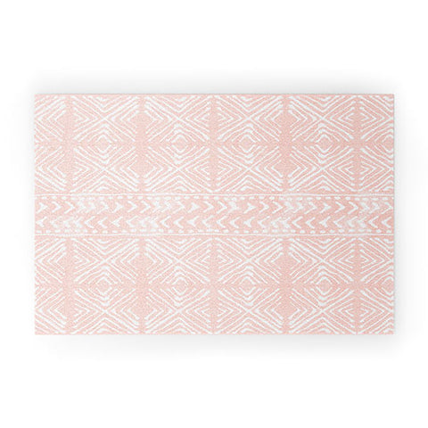 Dash and Ash Stars Above in Coral Welcome Mat