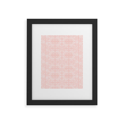 Dash and Ash Stars Above in Coral Framed Art Print