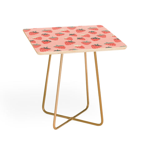 Dash and Ash Strawberry Disco Side Table