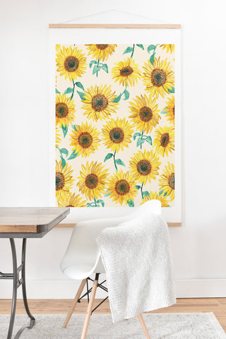 Dash and Ash Sunny Sunflower Art Print And Hanger