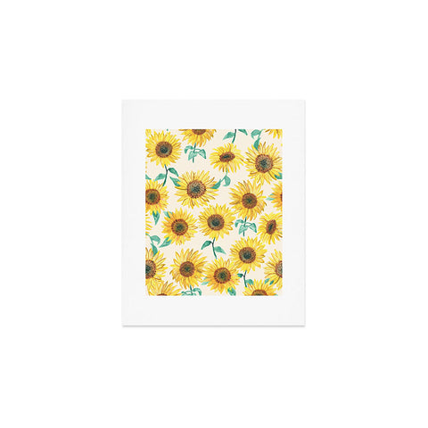 Dash and Ash Sunny Sunflower Art Print