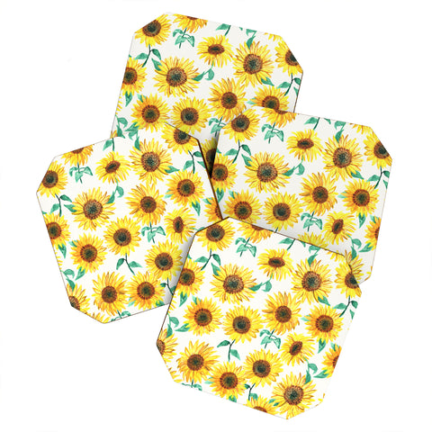 Dash and Ash Sunny Sunflower Coaster Set