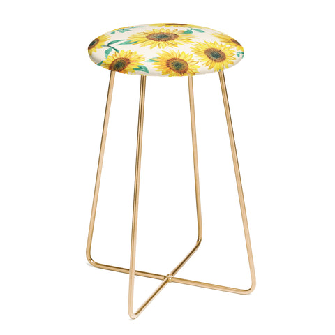 Dash and Ash Sunny Sunflower Counter Stool
