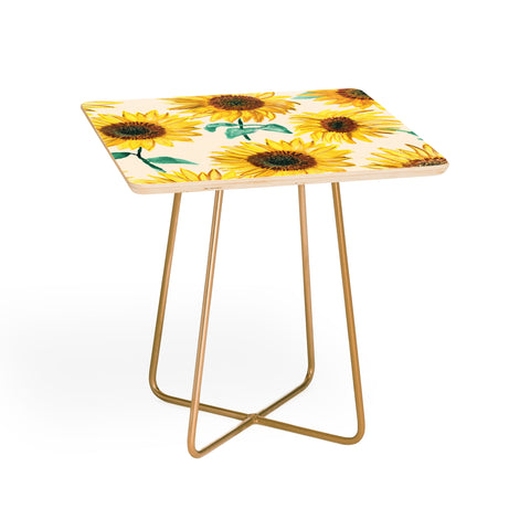 Dash and Ash Sunny Sunflower Side Table