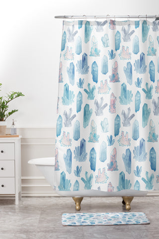Dash and Ash Those Gems Though in Sunset Shower Curtain And Mat