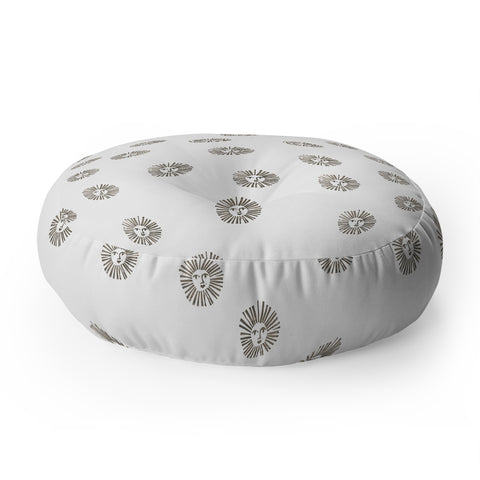 Dash and Ash total sunshine Floor Pillow Round