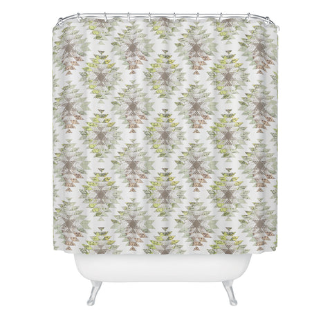 Dash and Ash Traveling Heart Shower Curtain