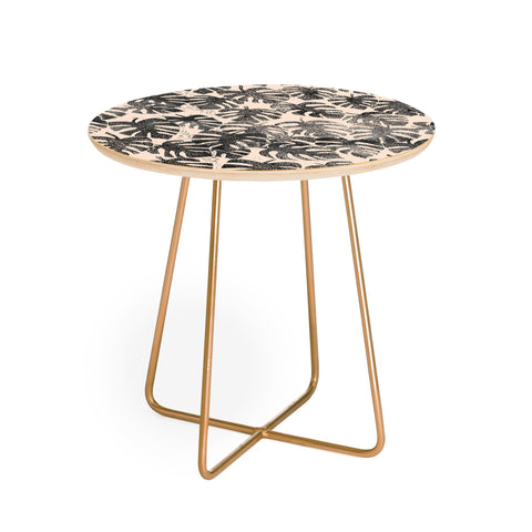 Dash and Ash Vintage monstera Round Side Table